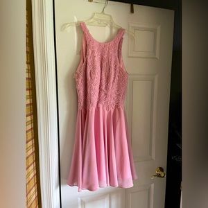 Pink Formal Milano Midi Dress